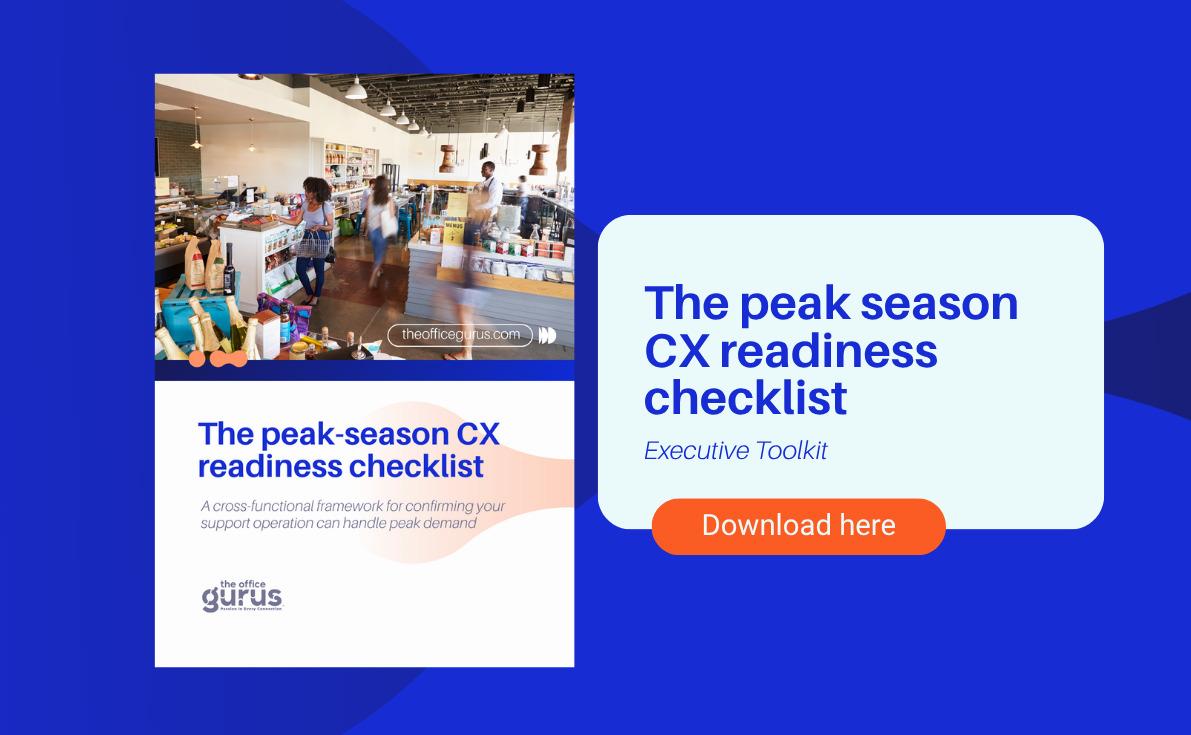 The Peak-Season CX Readiness Checklist lead magnet cover